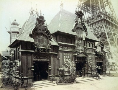 Pavillon von Nicaragua, Pariser Ausstellung, 1889 von French Photographer